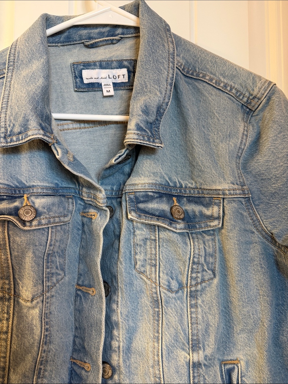 LOFT Light Blue Denim Jean Jacket